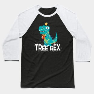 Christmas Dinosaur Tree Rex Pajamas Women Men Girls Boys Kids Holiday Xmas Gifts Baseball T-Shirt